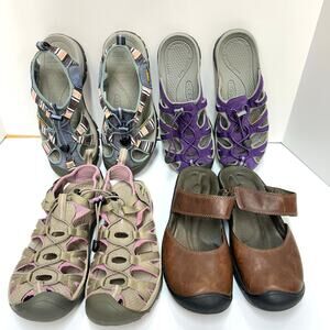Keen Sandals Womens 8 / 8.5 Mixed Lot of 4 Water Hiking Outdoor Closed Toe Shoe